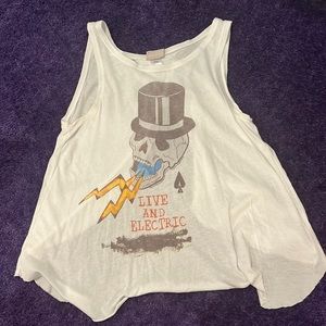 White open back tank